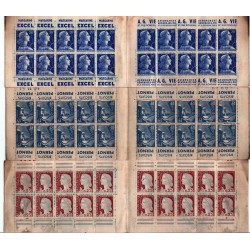 Lot de 3 carnets publicitaire ancien de timbres à voir