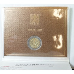 VATICAN EURO - Coffret 2 euro 2011 Commemorative BU