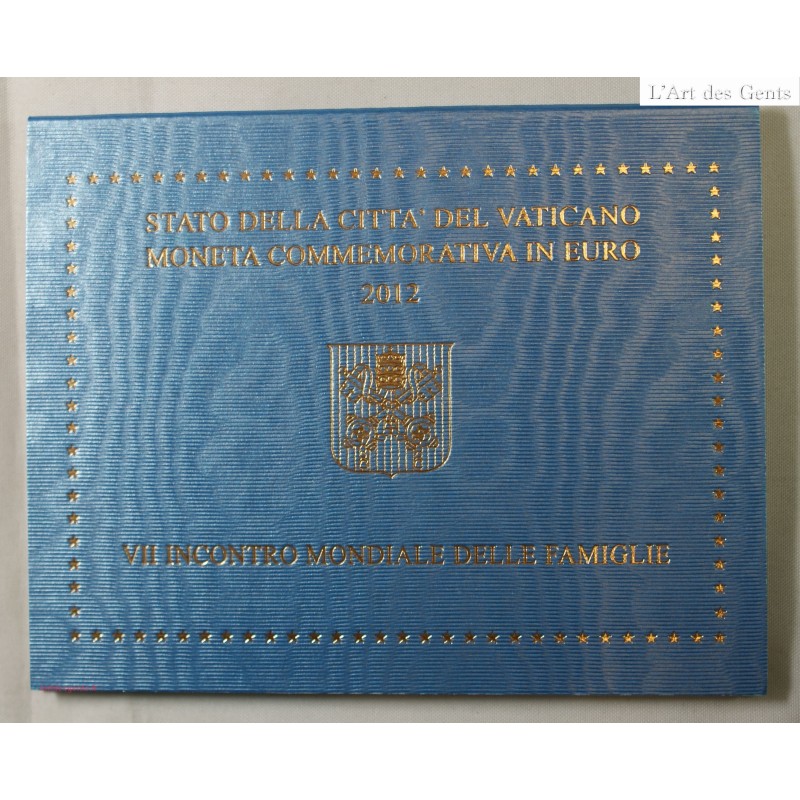 VATICAN EURO - Coffret 2 euro 2012 Commemorative BU