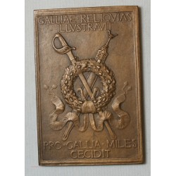 Médaille plaque Joseph DECHELETTE (ARCHEOLOGUE) 1916 par HENRY NOCQ