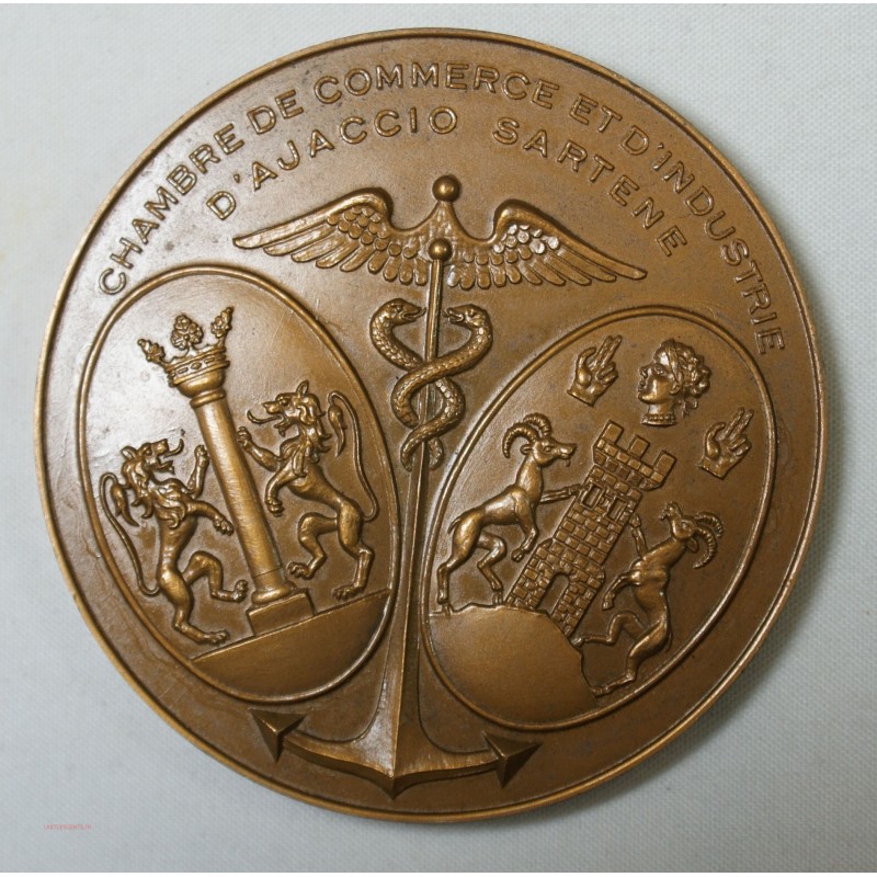 Médaille Aérogare d' Ajaccio (Corse) Campo dell'oro CCI