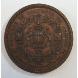 Médaille Chambre de Commerce de RENNES 1858 par C. TROTIN (rare)