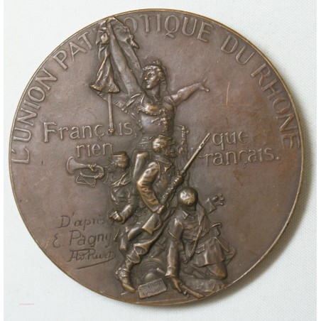 Médaille Union Patriotique du RHÔNE D'après Pagny/Rivet (1888)
