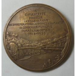 Médaille E.FIANCETTE SENATEUR 1913-38, par CH. PILLET