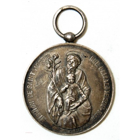 Médaille argent Mission St Joseph 228 rue Lafayette Paris 1908