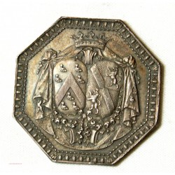 Jeton Argent - Louis XV, Amour et  Mariage octogonale
