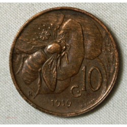Italie 10 cents Vittorio Emanuele 1919 rare