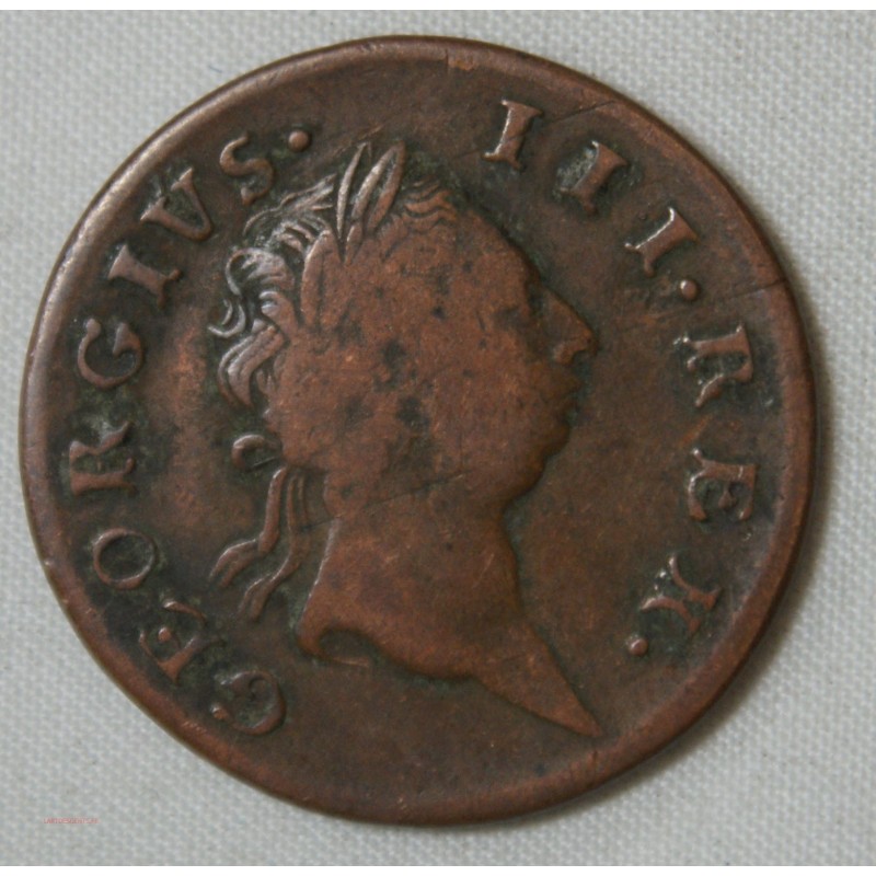 IRELAND GEORGIUS III 1/2 penny 1769