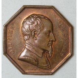 JETON - Olivier de serres, récompense du travail, Haute Garonne (bronze)
