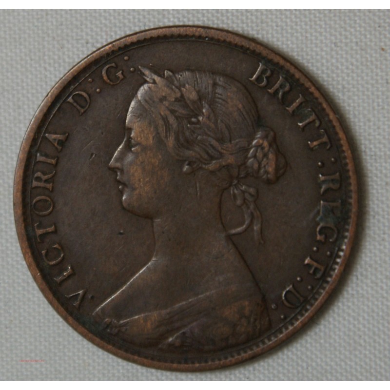 GRANDE BRETAGNE - Reine Victoria, Half penny 1863