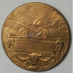 Médaille bronze dorée, Agriculte par Abel La Fleur 46mm