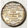 Médaille étain Napoléon III reçoit la Queen Victoria 1855