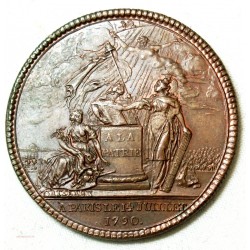 Médaille Confédérations des François 1790 superbe