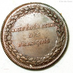 Médaille Confédérations des François 1790 superbe