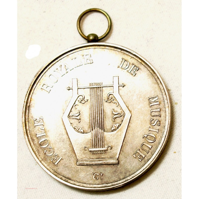 Médaille Argent Société Royale de Musique Fondée en 1828