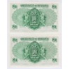 LOT 2 BILLETS DE HONG KONG 1 DOLLAR 1959 N° SUIVIS P/NEUFS L'ART DES GENTS
