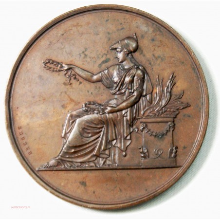 Médaille Ville de Paris, enseignement du Dessin Attribuée en 1875. par BRENET