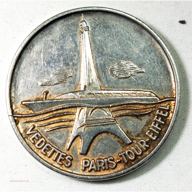 Médaille vedettes Paris Tour-eiffel Attribué en 1975