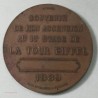 Médaille en Bronze Souvenir de l'ascension de la Tour Eiffel 1889