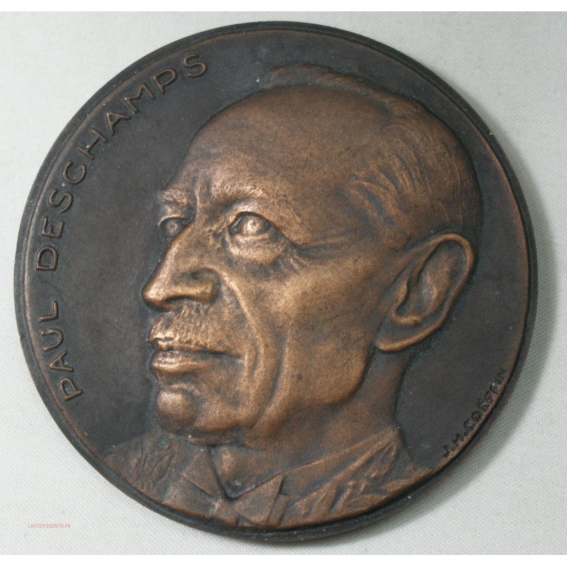 Médaille Paul Deschamps (conservateur de musée) par J.M. COEFFIN