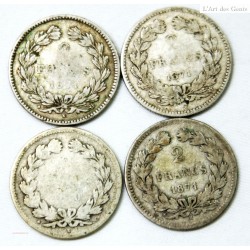 4 x 2 Francs Cérès sans légende