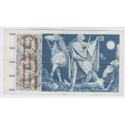BILLET DE SUISSE 100 FRANCS 1956 L'ART DES GENTS