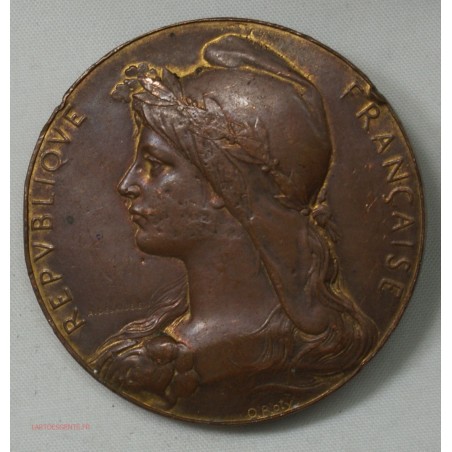 Médaille uniface République Française par O. Roty