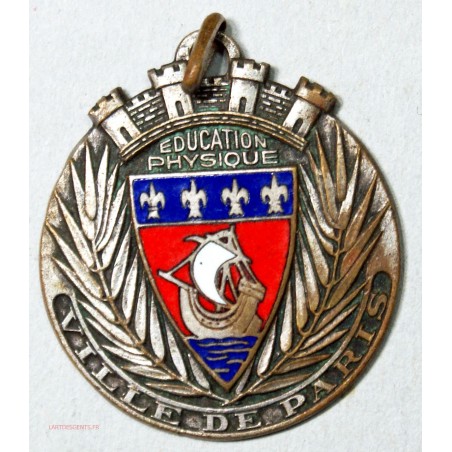 Médaille  Education Physique, ville de Paris - Lys-