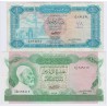 LOT DE 2 BILLETS BANQUE CENTRALE LIBYE 1 et 10 dinars, lartdesgents AVIGNON