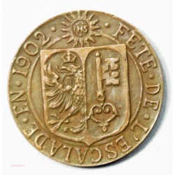 Médaille SUISSE Fête de l' escalade 1902 par S.E.M.E