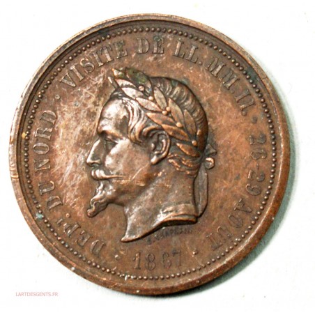 Médailles  napoléon III et Louis Philippe Ier