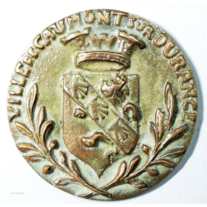 ancienne grosse Médaille VILLE DE CAUMONT SUR DURANCE