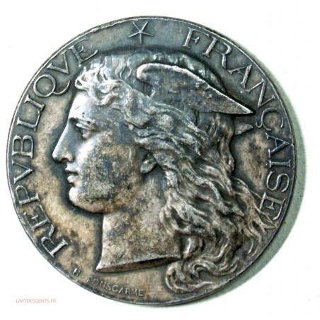 Médaille argent Ministère de l' Agiculture CONLIE SARTHE 1895 par H. POINSCARME