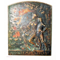 Médaille plaque uniface CONTEMPLATION par A. Maillard