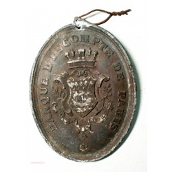 Médaille plaque Banque d'escompte de Paris, lartdesgents.fr Avignon