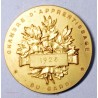 Médaille  bronze doré, chambre d'apprentissage du Gard 1928 par F. VERNON