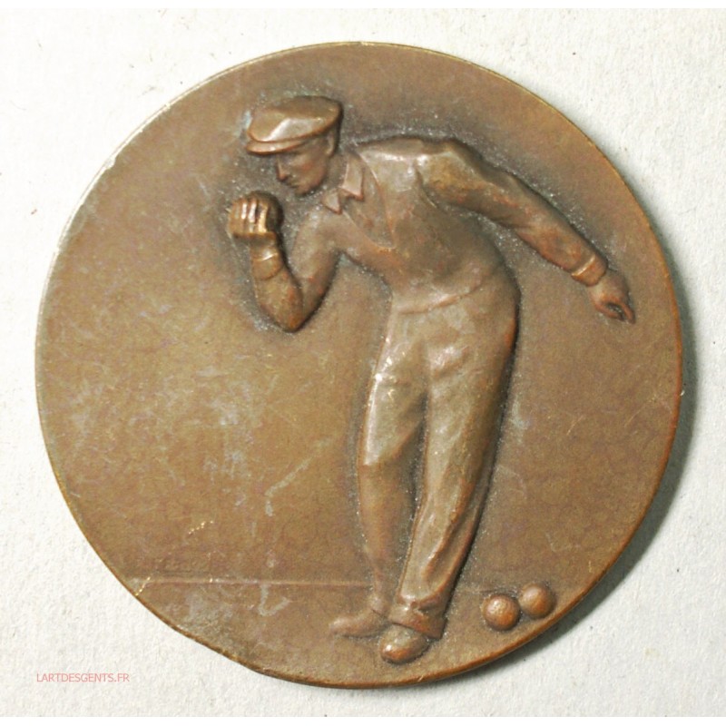 Médaille  de pétanque  (4) lartdesgents Avignon