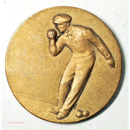 Médaille  de pétanque  (6) lartdesgents Avignon