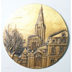 magnifique Médaille uniface avec Nef de STRASBOURG, 220grs, lartdesgents