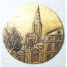 magnifique Médaille uniface avec Nef de STRASBOURG, 220grs, lartdesgents