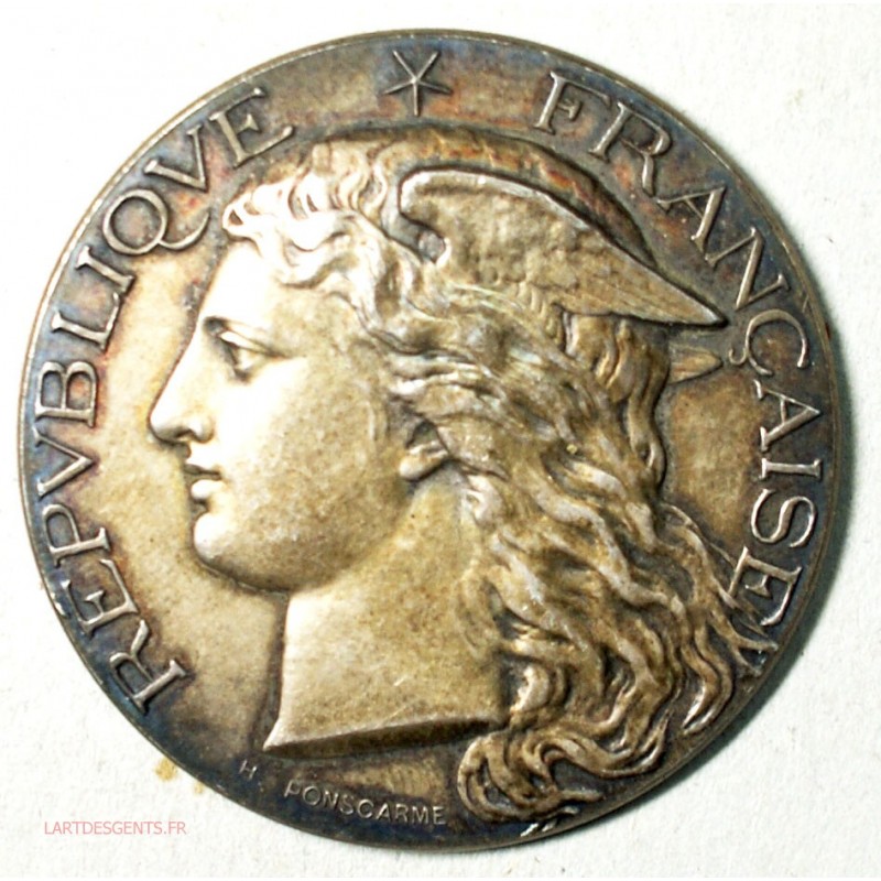Médaille argent Ministère de l' Agiculture ALGER 1892 par H. POINSCARME