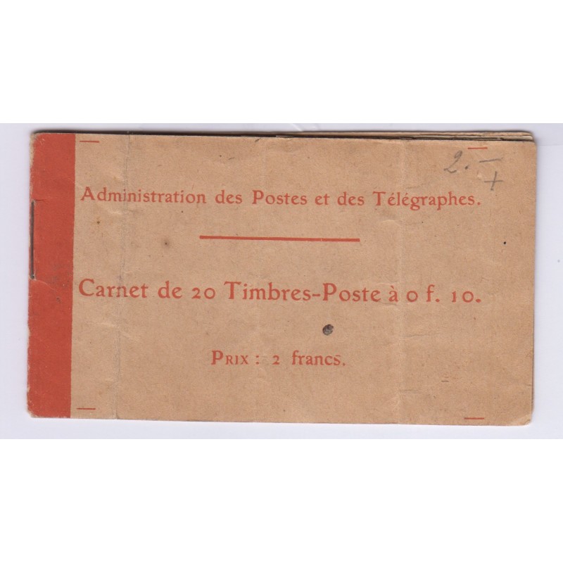 CARNET TIMBRES N°138-C-1 SEMEUSE CAMEE L'ART DES GENTS PHILATELIE