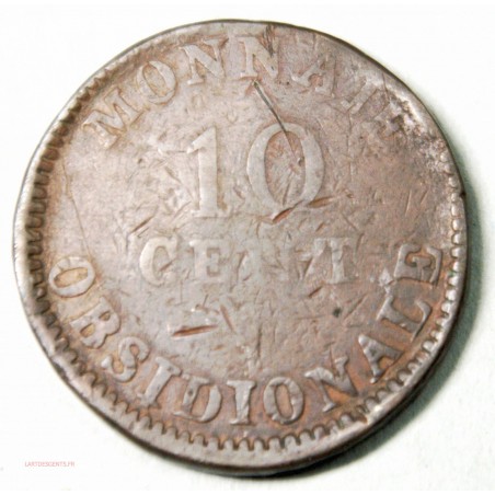 10 CENT . ANVERS  Wolschot 1814, R sous le noeud, lartdesgents.fr