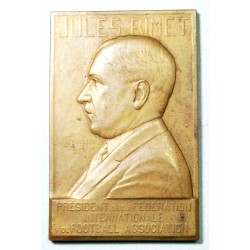 Médaille plaque "Jules Rimet" Président de la FIFA Football, Rare