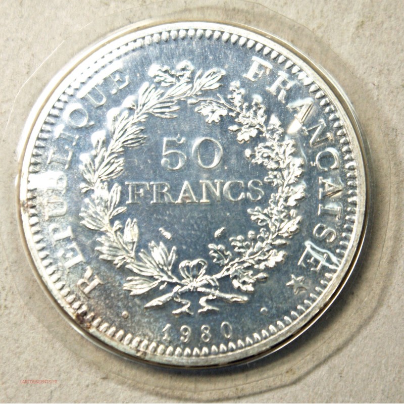 Moderne HERCULE 50 Francs 1980 sous scellée , lartdesgents.fr