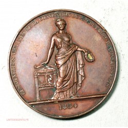 Medaille ouvriers victimes de convention du 22/08/1852 Reconnaissants