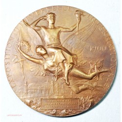 Médaille exposition universelle International 1900 par JC CHAPLAIN eaux vivaraises