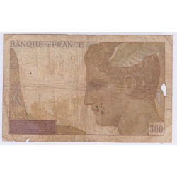 BILLET FRANCE 300 FRANCS 1939 L'ART DES GENTS NUMISMATIQUE AVIGNON