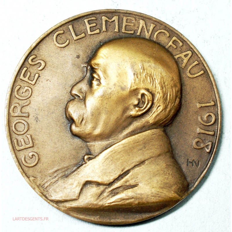 Médaille Georges Clémenceau 1918, mérite de la Patrie par HN