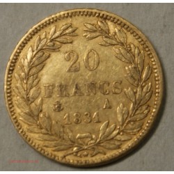 Louis Philippe Ier, 20 Francs 1831 A Paris tranche en creux, lartdesgents.fr